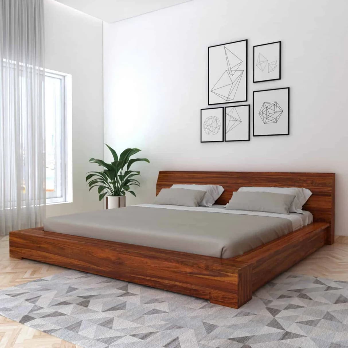 TiCAA Bodenbett 120x200 – Kindgerecht und stabil