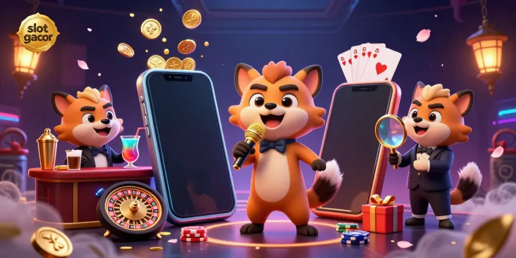 Experience a fun-packed night at a comedy casino with hyenas and energetic slot gacor action.