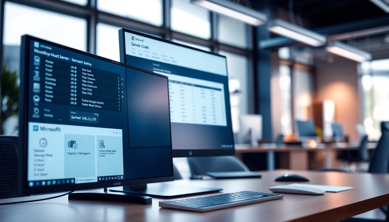 Professionelle Darstellung des Microsoft Server 2025 User CAL Key in einem modernen Büro.
