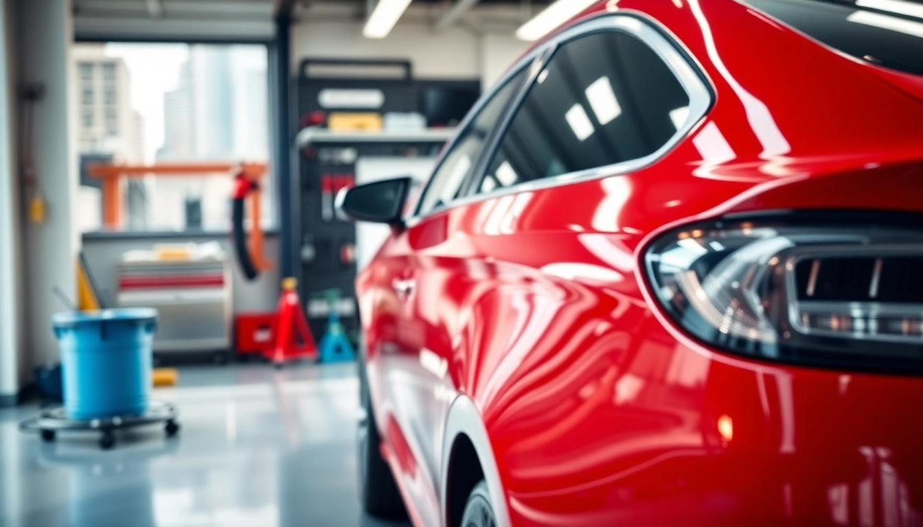 Leasingauto Rückgabe Vorbereitung München zeigt ein detailliertes, gereinigtes Fahrzeug in professionellem Umfeld.